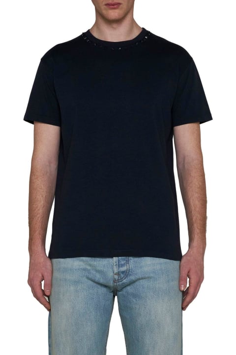 Valentino Clothing for Men Valentino Untitled Studded Short-sleeved T-shirt