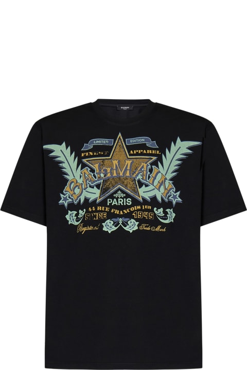 Balmain Clothing for Men Balmain Western Print T-shirt
