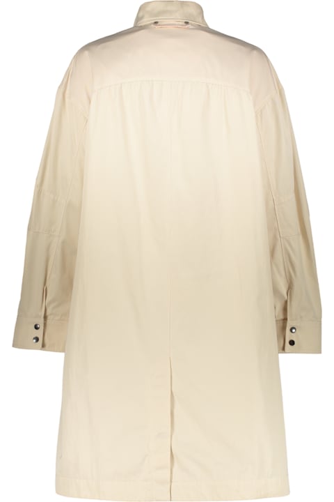 Parajumpers for Kids Parajumpers Long Beige Jacket With Classic Elegant Collar