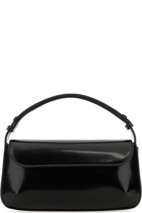 Courrèges for Women Courrèges Black Leather Sleek Handbag