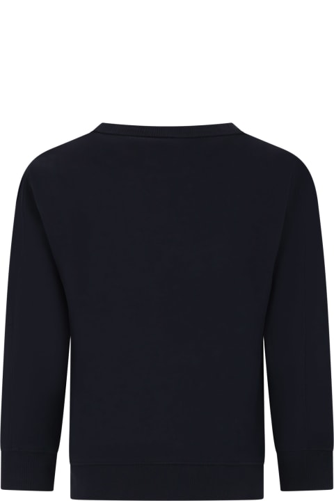 C.P. Company Undersixteen Sweaters & Sweatshirts for Boys C.P. Company Undersixteen Blue Sweatshirt For Boy With C.p. Company Lens