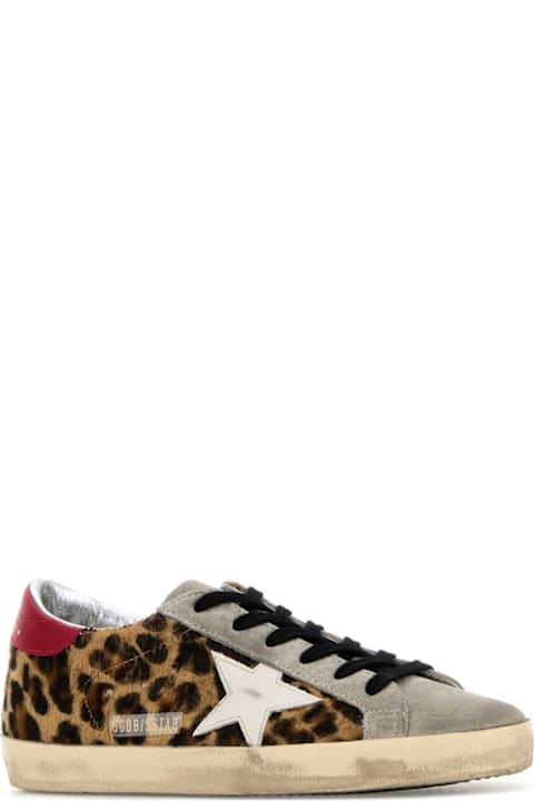 Golden Goose Printed Calf Hair Super-star Sneakers