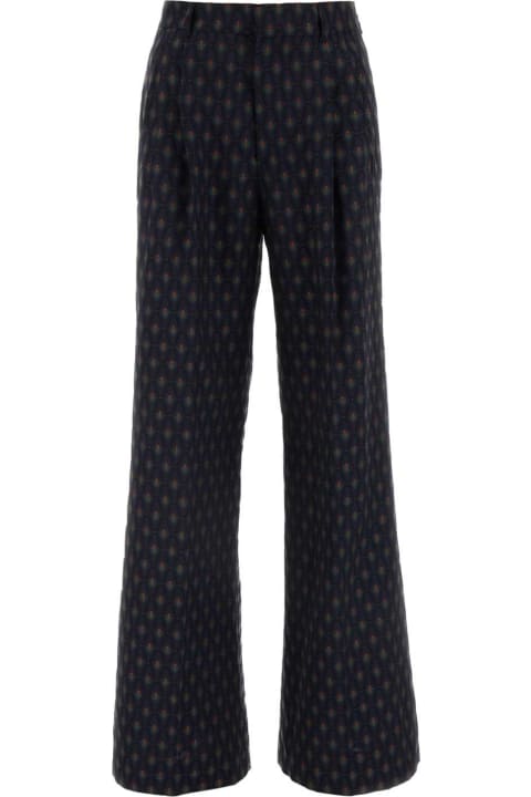 Etro for Women Etro Embroidered Wool Blend Pant