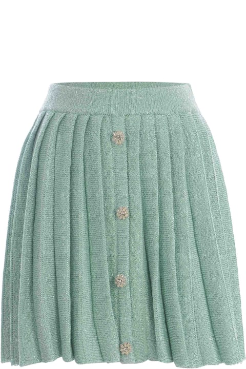 Fashion for Women self-portrait Skirt Self-portrait 'pailettes' Made Of Knitted Fabric