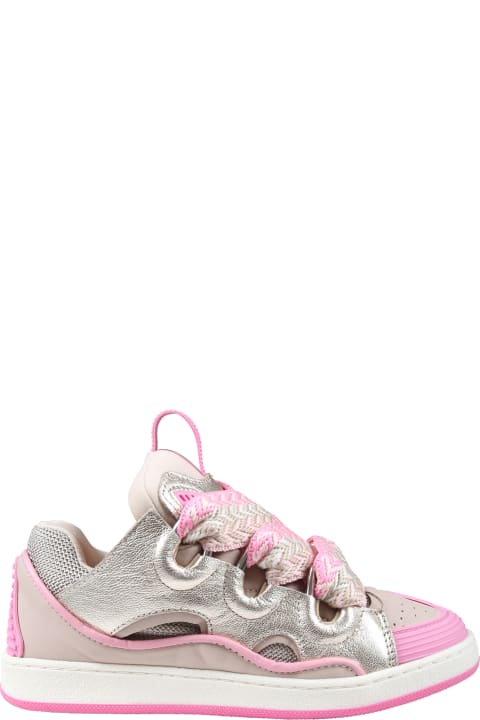 Lanvin for Kids Lanvin Pink Sneakers For Girl