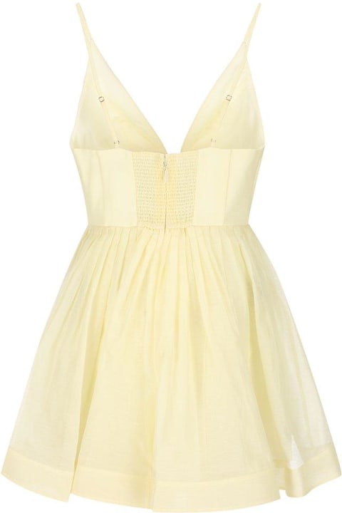 Zimmermann Dresses for Women Zimmermann Illuminate V-neck Mini Dress