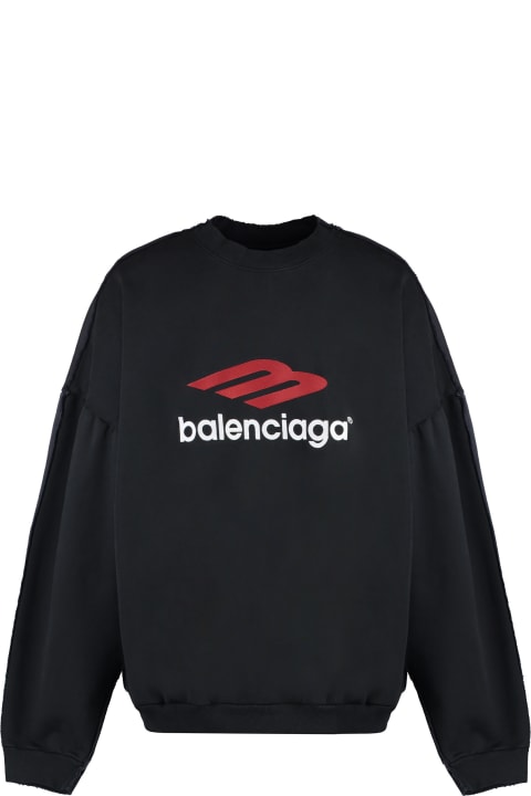 メンズ Balenciagaのフリース＆ラウンジウェア Balenciaga Cotton Crew-neck Sweatshirt