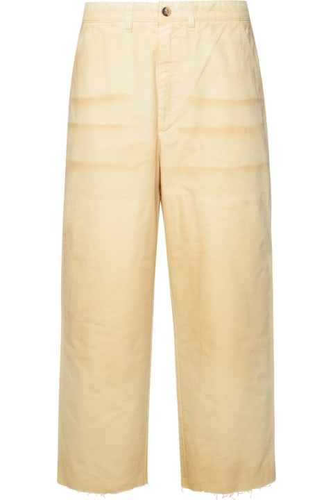 Golden Goose Pants for Men Golden Goose Beige Cotton Trousers