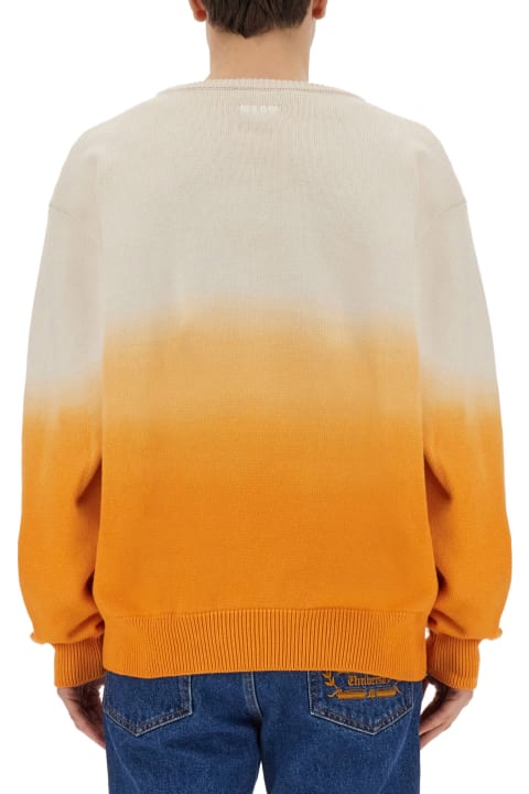 MSGM Sweaters for Men MSGM Faded Effect Mesh
