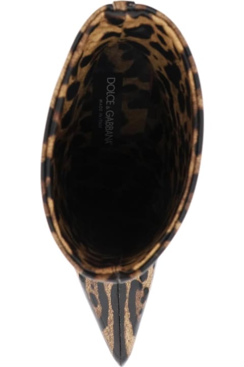 Homeware Dolce 
Gabbana Glossy Leather Ankle Boots