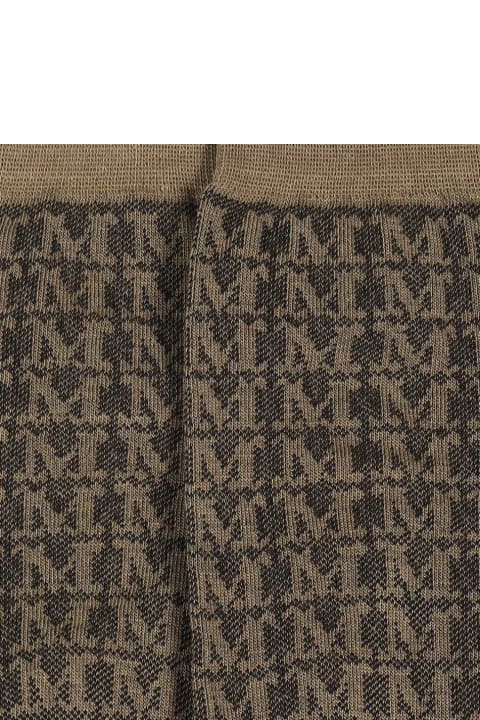 Max Mara Sale for Women Max Mara Zelanda Logo Cotton Blend Socks
