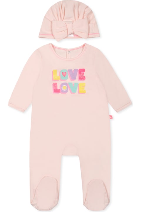 Homeware Billieblush Pink Babygrow Set For Baby Girl With Writing