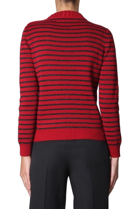 ウィメンズ Saint Laurentのウェア Saint Laurent Striped Knit Sweater