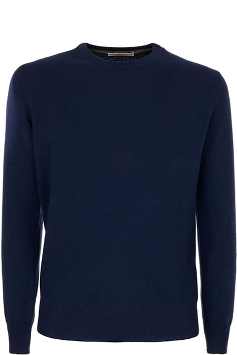 Kangra for Men Kangra Blue Wool And Cashmere Sweater Kangra