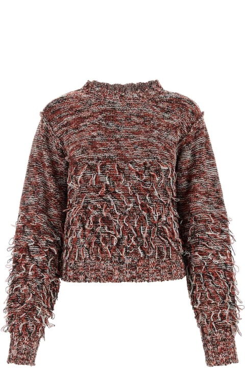 ウィメンズ Durazzi Milanoのフリース＆ラウンジウェア Durazzi Milano Embroidered Cotton Blend Sweater