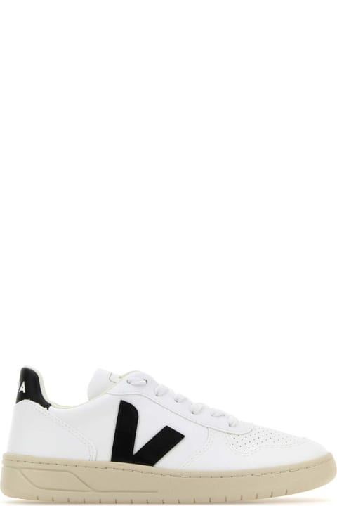 Veja Sneakers for Men Veja White Leather V-10 Sneakers