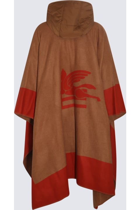 Etro Coats & Jackets for Women Etro Beige Virgin Wool Cape