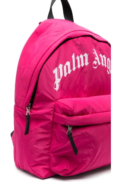 Palm Angels Accessories & Gifts for Baby Girls Palm Angels Fuchsia Backpack With Logo