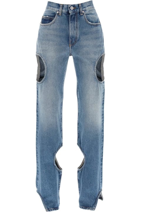 ウィメンズ Off-Whiteのデニム Off-White Meteor Cut-out Jeans