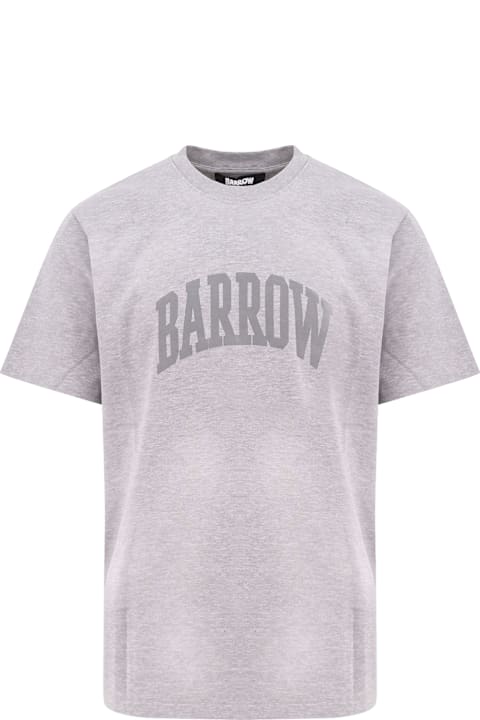Barrow ملابس علوية لـ القسم الرجالي Barrow Cotton T-shirt With Logo On The Front