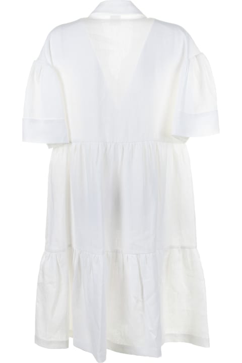Eleventy for Women Eleventy White Linen Dress
