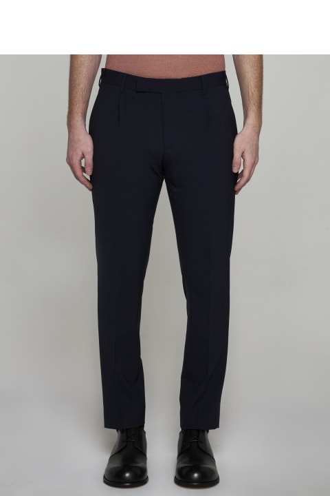 PT01 Clothing for Men PT01 Dieci Stretch Wool-blend Trousers