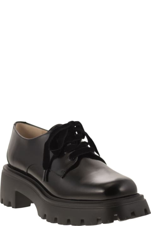 Laced Shoes for Women Stuart Weitzman Emerson Derby Black