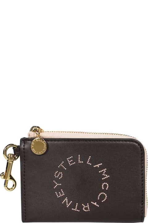 محافظ لـ السيدات Stella McCartney Faux Leather Card Holder