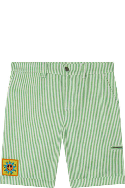 Stella McCartney Kids Stella McCartney Kids Pinstriped Shorts With Patch