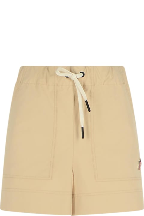 Moncler Grenoble for Women Moncler Grenoble Beige Polyester Shorts