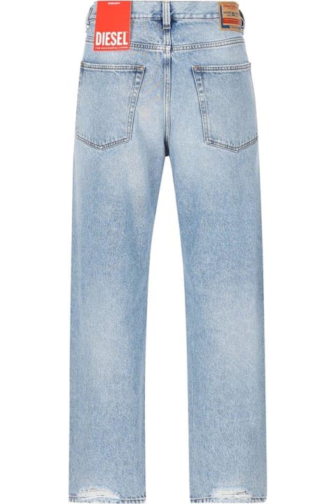 Diesel Jeans for Men Diesel Straight-leg Distressed Jeans