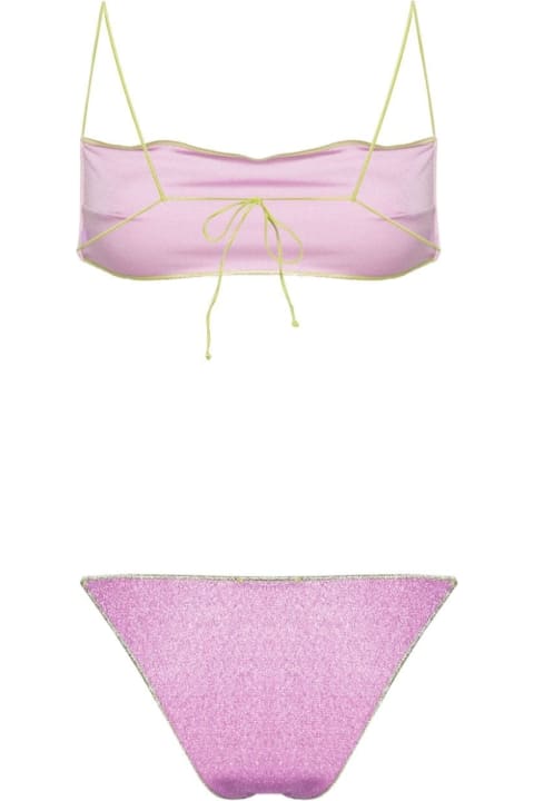 Oseree Swimwear for Women Oseree Lumiere Lurex Bikini In Wisteria-lime