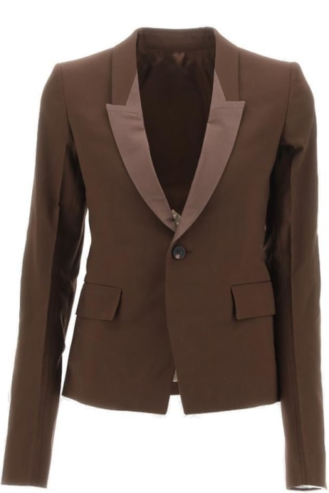 Rick Owens Coats & Jackets for Women Rick Owens Single-breasted Tailored Blazer