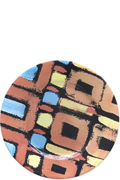 テーブルウェア Le Botteghe su Gologone Plates Round Ceramic Colores 19 + 25 + 28 Cm