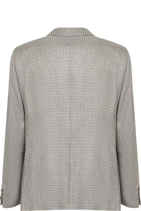 Canali for Men Canali Beige/grey Cashmere Jacket