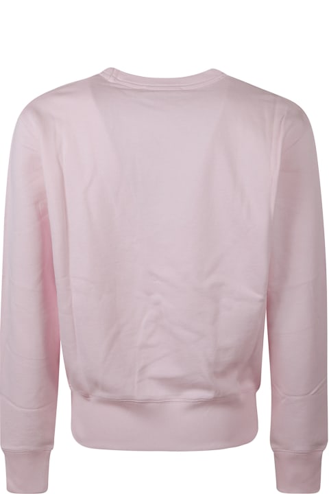Acne Studios Fleeces & Tracksuits for Women Acne Studios Logo Patch Ribbed Sweatshirt
