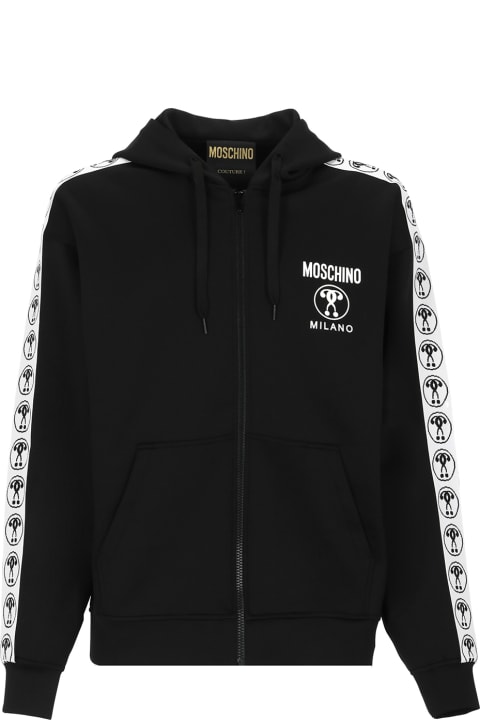 【関税込み】moschino Double Question Mark hoodie Moschino Double Question Mark Hoodie | italist