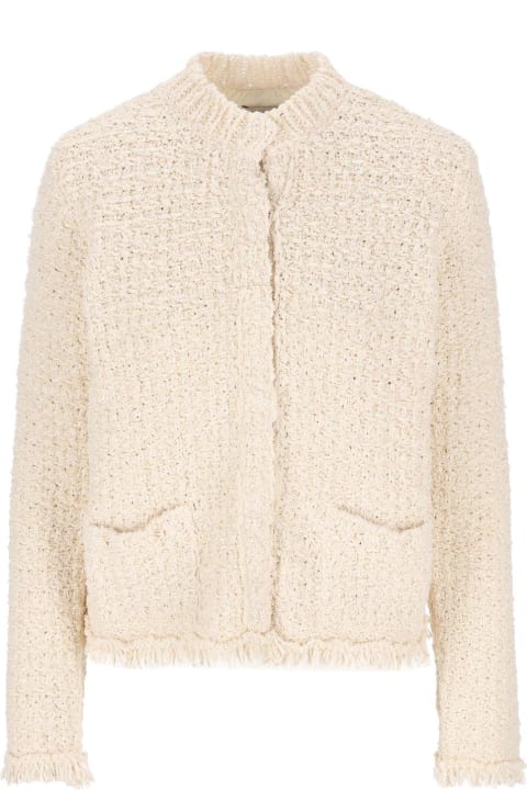 Clothing for Women Moncler Panelled Tweed Padded Cardigan