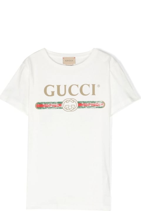 Gucci for Girls Gucci Gucci Kids T-shirts And Polos White