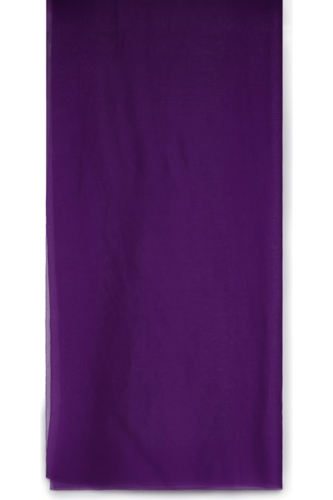Max Mara Scarves & Wraps for Women Max Mara Riviera Purple Silk Slit Bag