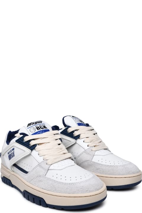 MSGM Sneakers for Women MSGM New Rck White Leather Sneakers