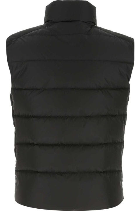 Prada Clothing for Men Prada Black Re-nylon Sleeveless Down Jacket