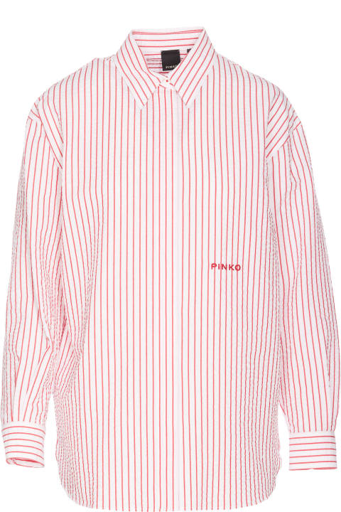 Pinko for Women Pinko Seersucker Striped Shirt