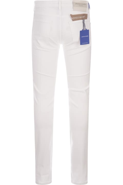 Pants for Men Jacob Cohen Nick Slim Fit Jeans In White Denim