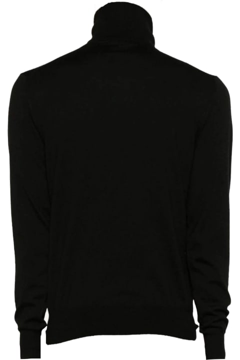 Cruciani Sweaters for Men Cruciani Black Wool Jumper