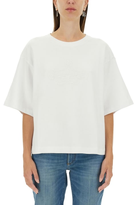 Dolce & Gabbana Topwear for Women Dolce & Gabbana T-shirt With Lettering Logo