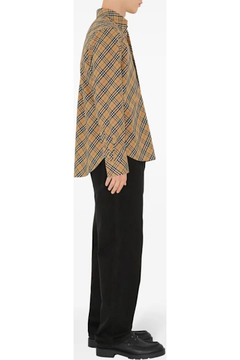 Shirts for Men Burberry Checked Cotton Shirt