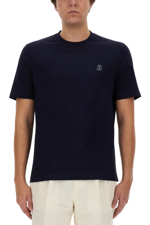 Clothing for Men Brunello Cucinelli T-shirt With Logo