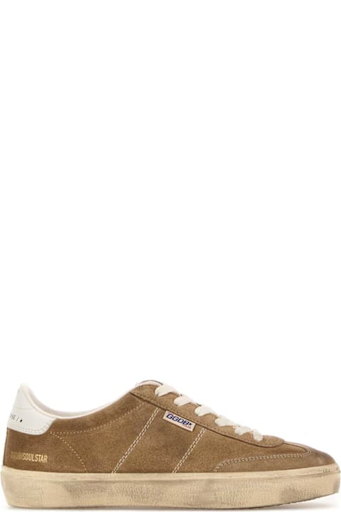 Golden Goose Beige Suede Soul Star Sneakers