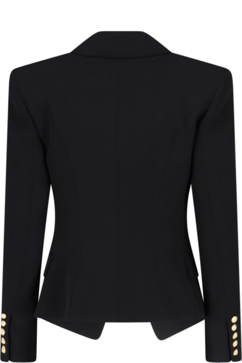 Balmain Coats & Jackets for Women Balmain Single-breasted Crepe Blazer